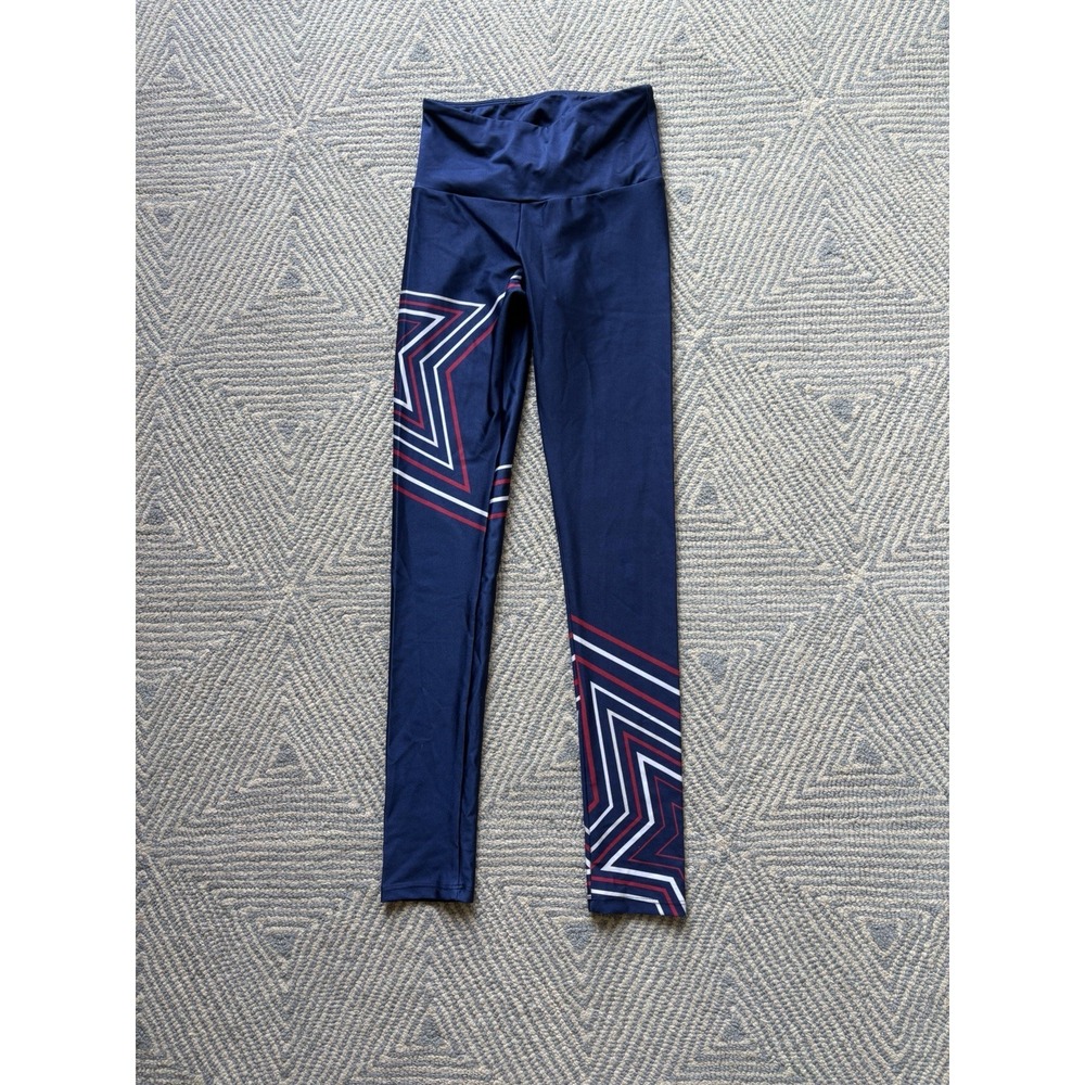 Women's Goldsheep Poly/Spandex Leggings - Blue/Red/White - XSmall‎